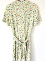 Lade das Bild in den Galerie-Viewer, Kleid 80s Pastell Blumen Mint (S-M)
