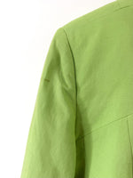 Lade das Bild in den Galerie-Viewer, *Leinen* Cropped Blazer 80s Premium Lindgrün (L)
