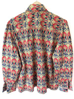 Lade das Bild in den Galerie-Viewer, Bluse Jugendstil Print 90s Bohemian (L)
