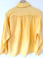 Lade das Bild in den Galerie-Viewer, *Seide* Bluse Premium Basic Hellgelb Butter (M)
