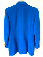 Lade das Bild in den Galerie-Viewer, *Escada* RARE Blazer Zweireiher Angora Blau (M)
