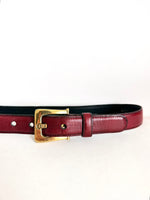 Lade das Bild in den Galerie-Viewer, *Aigner* Leder Gürtel Bordeaux (80-100)
