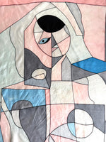 Lade das Bild in den Galerie-Viewer, *Seide* Tuch Handpainted Picasso Pastell
