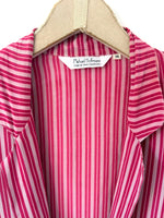 Lade das Bild in den Galerie-Viewer, *Seide* Blazer Nadelstreifen Pink Rosa (S-M)
