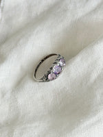 Lade das Bild in den Galerie-Viewer, *925 Sterling Silber* Vintage Ring Bohemian Lila (53/13)
