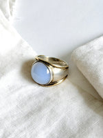Lade das Bild in den Galerie-Viewer, *925 Sterling Silber* Vintage Ring Opal Vergoldet (54/14)
