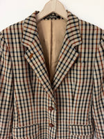 Lade das Bild in den Galerie-Viewer, *DAKS Signature* Blazer Wolle Iconic Tartan (M-L)
