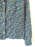 Lade das Bild in den Galerie-Viewer, Bluse 80s Stiefmütterchen Flieder (L)

