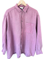 Lade das Bild in den Galerie-Viewer, *Leinen* Overshirt Hemd Basic Flieder (L-XL)

