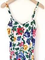 Lade das Bild in den Galerie-Viewer, Minikleid 80s Boho Rosen Print (L-XL)
