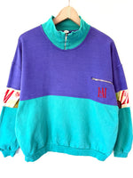 Lade das Bild in den Galerie-Viewer, *L&amp;M* Sweater 80s Merch Lila (L-XL)
