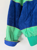 Lade das Bild in den Galerie-Viewer, Wildleder Jacke 80s Blouson Sterne Stick (L)
