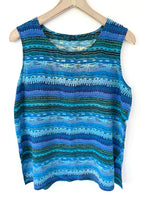 Lade das Bild in den Galerie-Viewer, *Seide* Set aus Bluse &amp; Top Maritim (XL)
