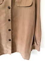 Lade das Bild in den Galerie-Viewer, *Seide* Bluse Premium Basic Sand (L)
