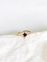 Lade das Bild in den Galerie-Viewer, *925 Sterling Silber* Vintage Ring Vergoldet Rotbraun (56/16)
