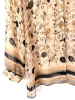 Lade das Bild in den Galerie-Viewer, *Seide* Set aus Bluse &amp; Top 90s Blumen (XL)
