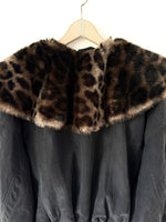 Lade das Bild in den Galerie-Viewer, *Seide* RARE Otto Kern Blouson 80s Fake Fur Leo (L-XL)
