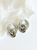 Lade das Bild in den Galerie-Viewer, Creolen 14k Silber Chunky Ring
