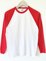 Lade das Bild in den Galerie-Viewer, Longsleeve Raglan Shirt Rot Basic (M)
