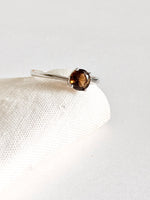 Lade das Bild in den Galerie-Viewer, *925 Sterling Silber* Vintage Ring Braun (55/15)
