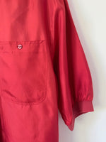 Lade das Bild in den Galerie-Viewer, *Aigner* Bluse Seide Rot Basic (XL)
