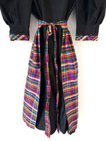 Lade das Bild in den Galerie-Viewer, *Wiesn Kollektion* RARE Dirndl Kleid Wildseide Blumen Stick (L)
