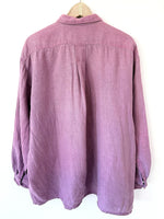 Lade das Bild in den Galerie-Viewer, *Leinen* Overshirt Hemd Basic Flieder (L-XL)
