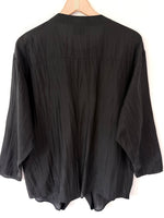 Lade das Bild in den Galerie-Viewer, *Seide* Bluse Premium Basic Schwarz (M-L)
