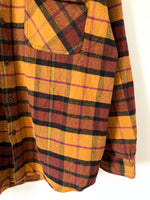 Lade das Bild in den Galerie-Viewer, Flanellhemd Overshirt Tartan Rostrot (L)
