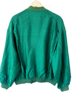 Lade das Bild in den Galerie-Viewer, *Seide* Blouson Bomber 80s Grün Basic (L-XL)
