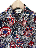 Lade das Bild in den Galerie-Viewer, *Seide* Bluse Bohemian Blumen Print (S-M)

