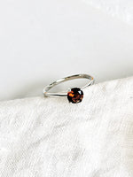 Lade das Bild in den Galerie-Viewer, *925 Sterling Silber* Vintage Ring Braun (55/15)
