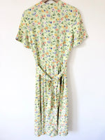 Lade das Bild in den Galerie-Viewer, Kleid 80s Pastell Blumen Mint (S-M)
