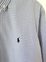Lade das Bild in den Galerie-Viewer, *Ralph Lauren* Hemd Blau Karo (L)
