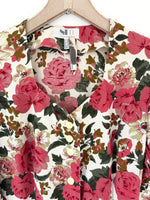 Lade das Bild in den Galerie-Viewer, *Wiesn Kollektion* Kleid Folklore Leinen Rosen (M)
