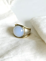 Lade das Bild in den Galerie-Viewer, *925 Sterling Silber* Vintage Ring Opal Vergoldet (54/14)
