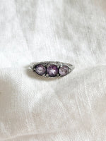 Lade das Bild in den Galerie-Viewer, *925 Sterling Silber* Vintage Ring Bohemian Lila (53/13)
