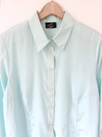 Lade das Bild in den Galerie-Viewer, *Seide* Bluse Premium Basic Pastell Mint (L)
