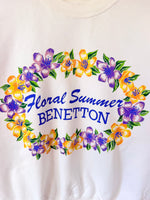Lade das Bild in den Galerie-Viewer, *Benetton* Sweater 80s Floral Print (M-L)
