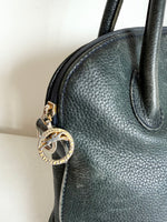 Lade das Bild in den Galerie-Viewer, *Longchamp* Handtasche Leder Anthrazit (small)

