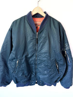 Lade das Bild in den Galerie-Viewer, *Diesel* Bomberjacke 90s Petrolblau (L-XL)
