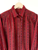 Lade das Bild in den Galerie-Viewer, *Wolle* Bluse 80s Bohemian Peter Hahn (M-L)
