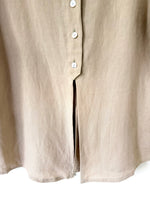 Lade das Bild in den Galerie-Viewer, *Leinen* Bluse Premium Basic Beige (L-XL)

