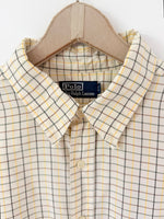 Lade das Bild in den Galerie-Viewer, *Ralph Lauren* Hemd Hellgelb Grün Karo (XL)

