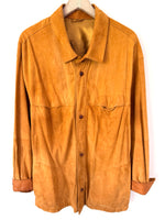 Lade das Bild in den Galerie-Viewer, *Wildleder* Hemd Jacke 80s Cognac (XL)
