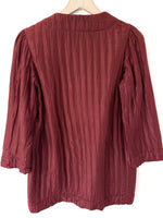 Lade das Bild in den Galerie-Viewer, *Seide* Kimono Blazer Stepp Rostrot (M)

