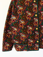 Lade das Bild in den Galerie-Viewer, *Cord* Blouson Jacke Bohemian Paisley (M)

