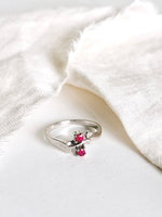Lade das Bild in den Galerie-Viewer, *925 Sterling Silber* Vintage Ring Duo Berry (54/14)
