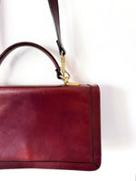 Lade das Bild in den Galerie-Viewer, Leder Tasche Classic 80s Burgundy
