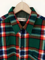 Lade das Bild in den Galerie-Viewer, Flanellhemd Overshirt 80s Tartan Wolle (L-XL)
